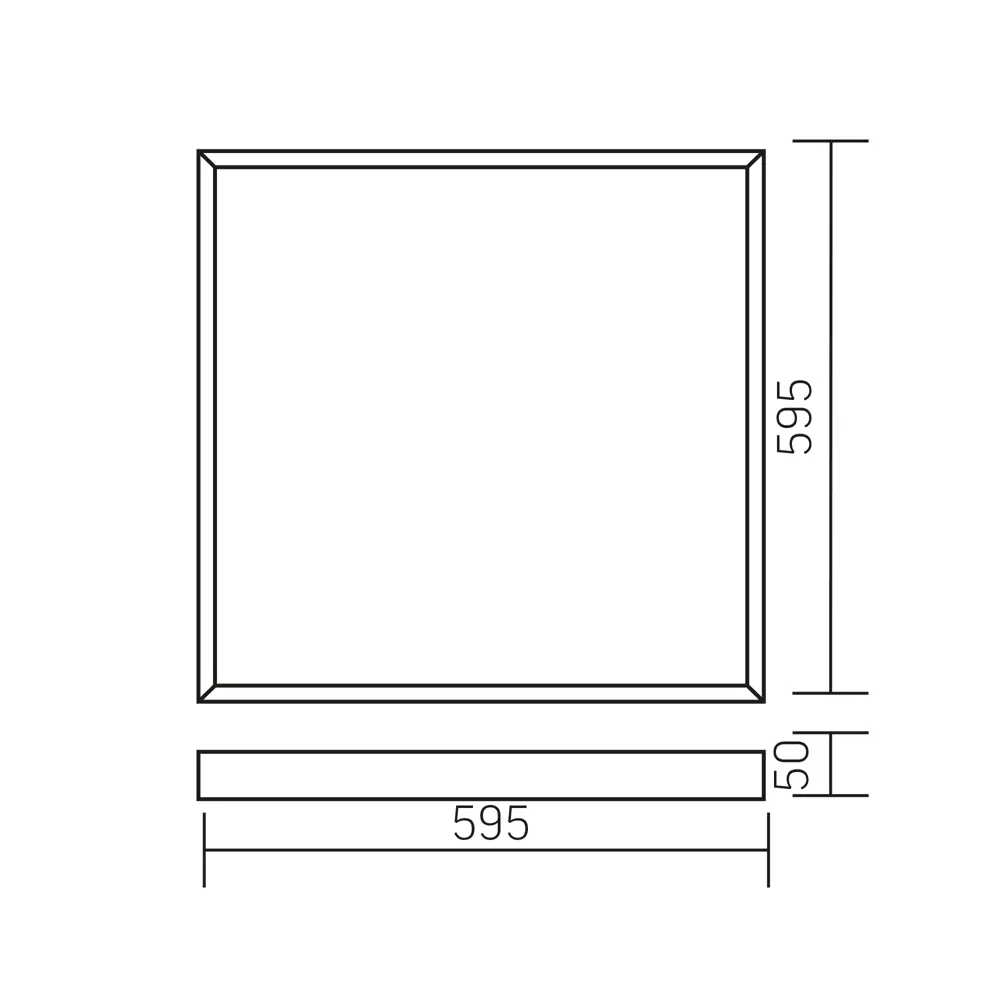 Панель светодиодная Varton 595/595/50 OPL 42 Вт 595x595 мм 5100 K IP40 82656285 STLM-2209497  - Вид №8