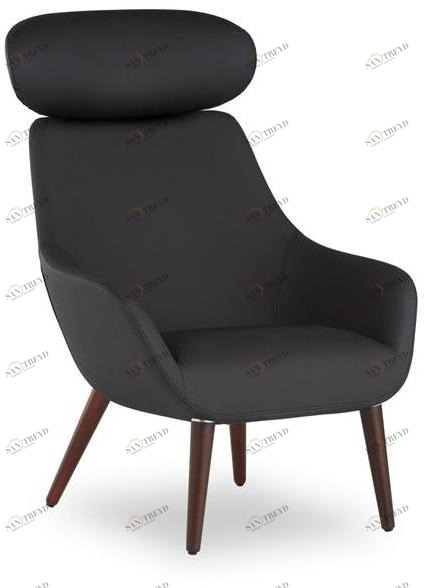 B&T Design Кожаное кресло с подголовником Lamy sun-id-1361052