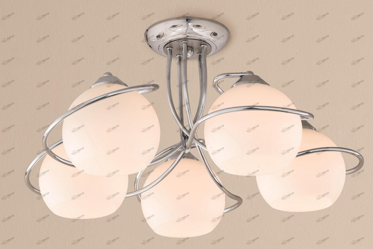 Потолочная люстра Citilux Лайма CL155151 CITILUX ЛАЙМА ХРОМ 182422 Белый 