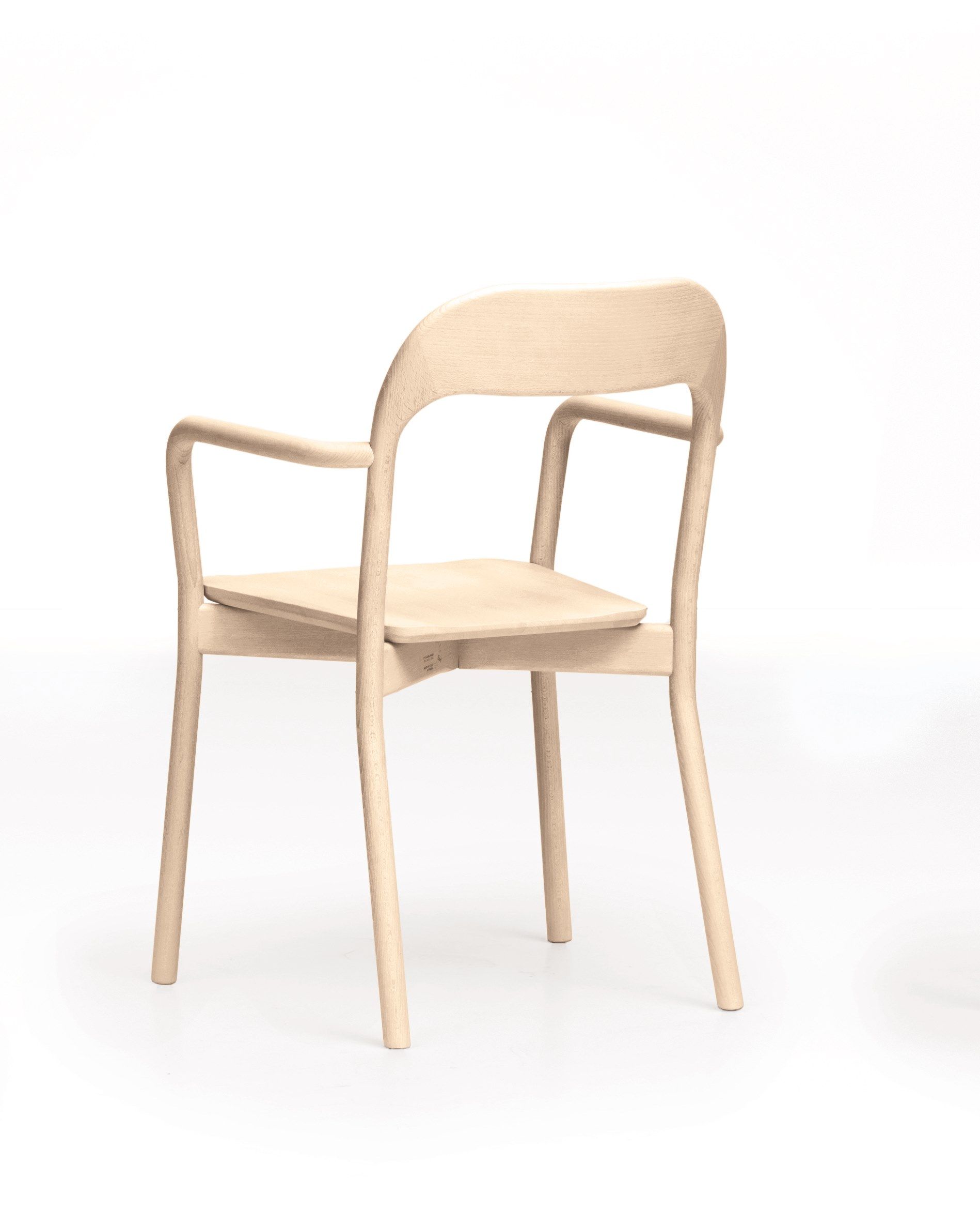 Штабелируемый стул из бука с подлокотниками PIAVAL EARL-Contract ARCH-00069728 - Вид №1