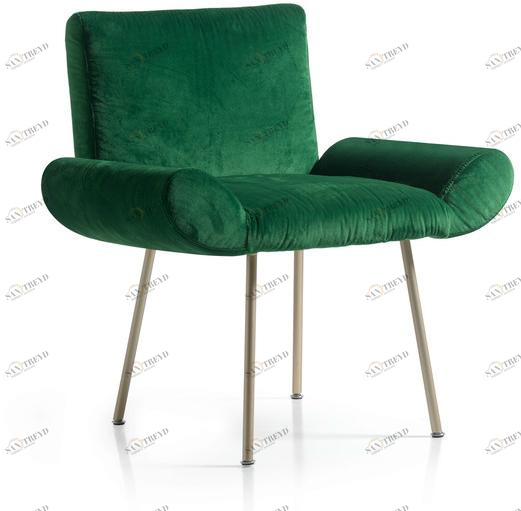 Quinti Sedute Кресло обитое бархатом Ginevra sun-id-1498522