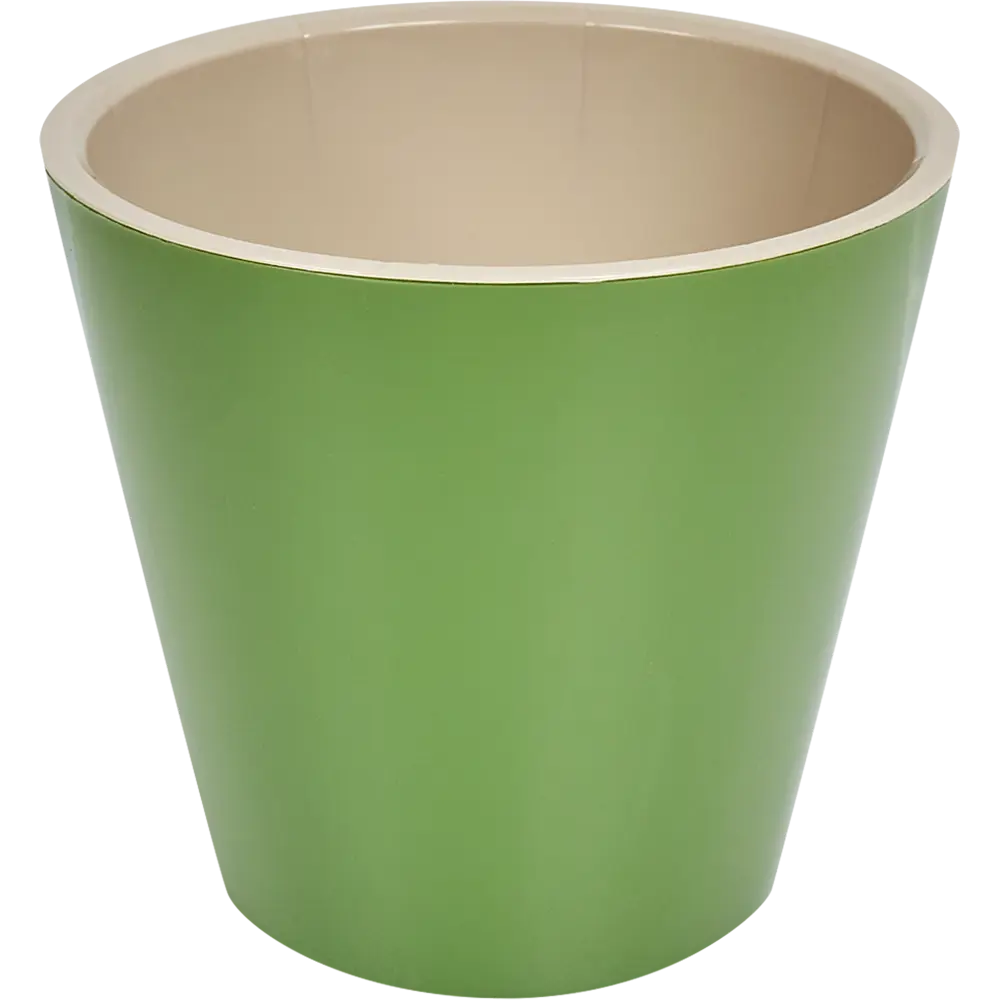 Горшок цветочный Ingreen London ø19 h17.3 см v3.3 л пластик оливковый 82684467 STLM-2107580 