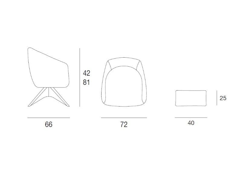Вращающееся кресло Pacini & Cappellini MYA ARCH-00120641 - Вид №2