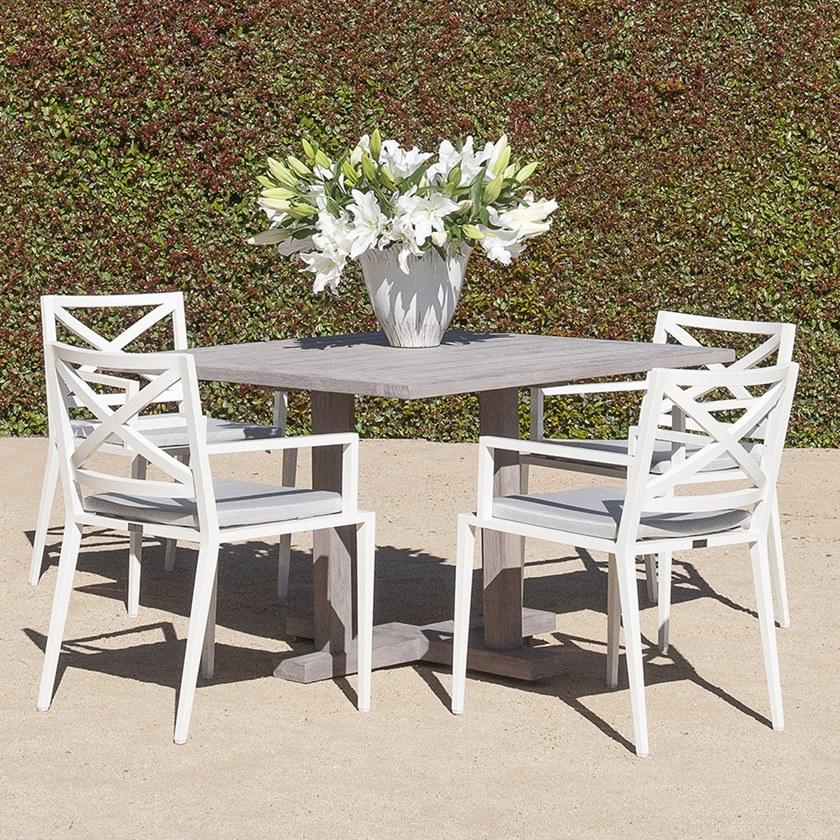 JANUS et Cie Квадратный обеденный стол из тика Arbor sun-id-1351587 - Вид №3