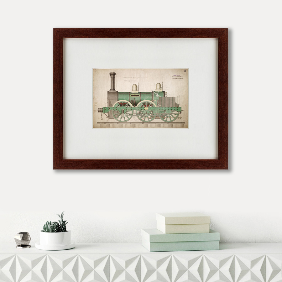 Картина: Hercules locomotive, 1843 КАРТИНЫ В КВАРТИРУ  135779 Разноцветный  - Вид №1