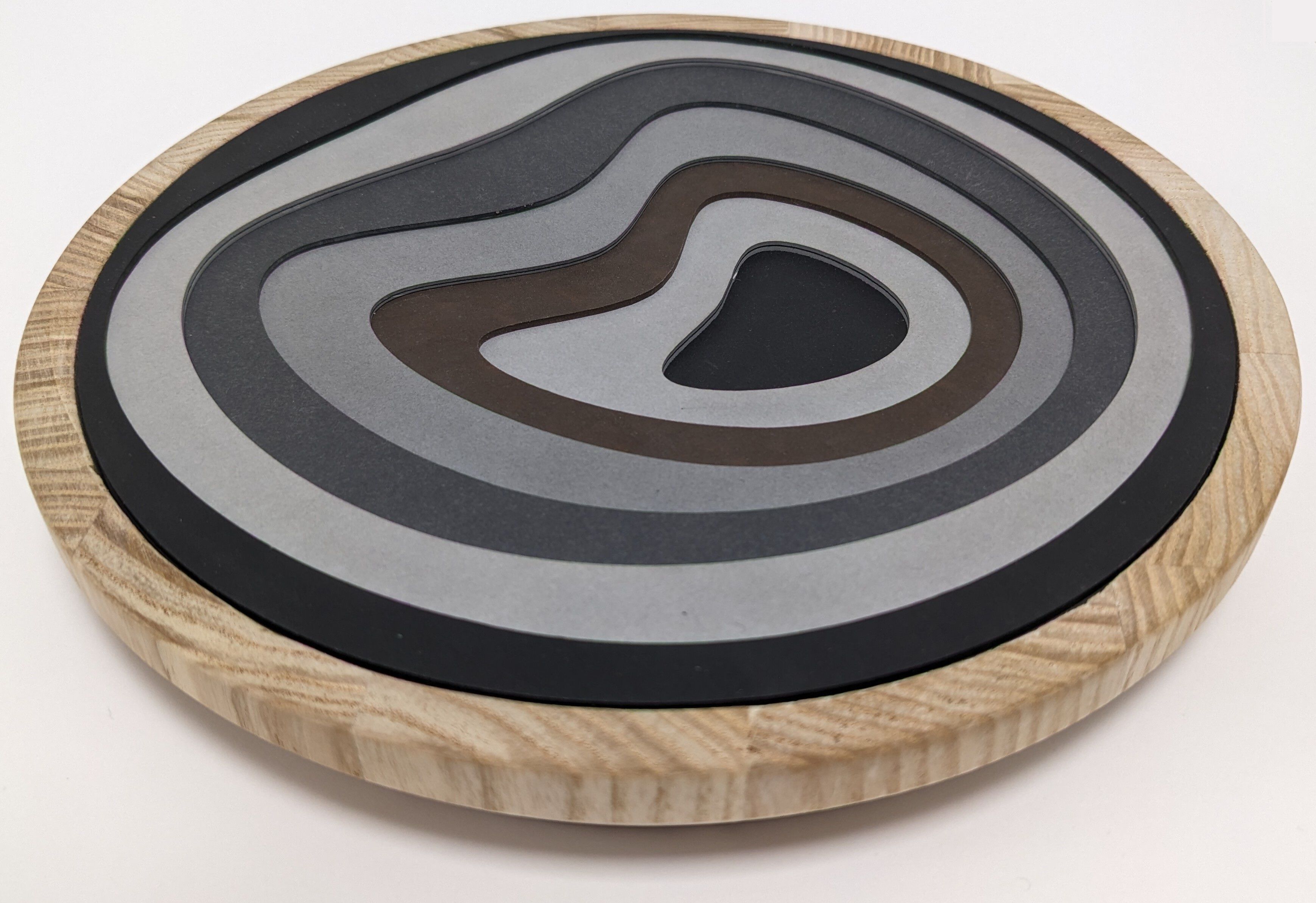 Полые круглые банки из PaperStone® и ясеня Agon Essence RE-WOOD ARCH-00027342 - Вид №1