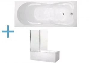 Акриловая ванна Aquanet Viola 180x75 (+ шторка Aquanet Alfa 4 NF6222-pivot)