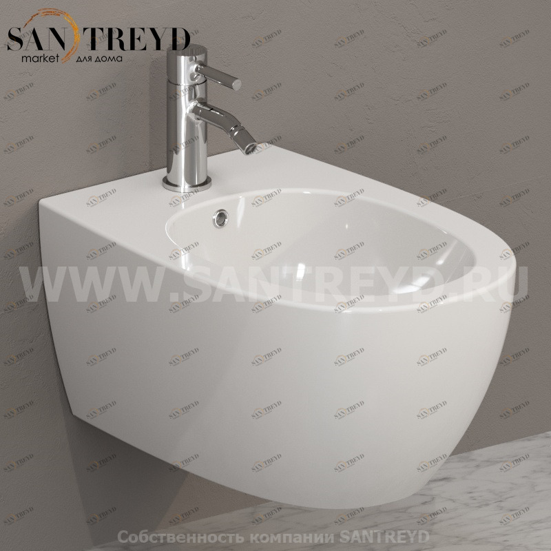 MDS09BI Биде подвесное 4ALL Ceramica Globo