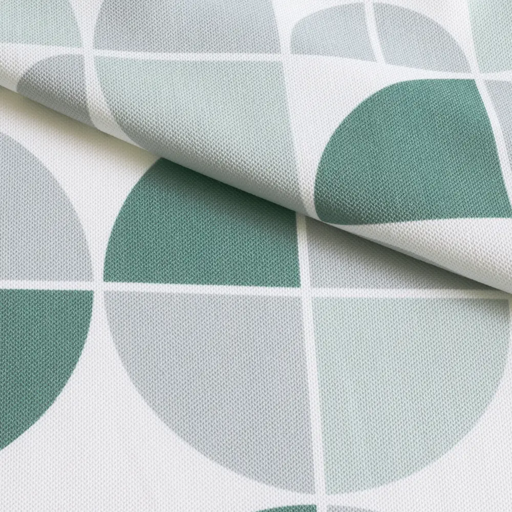 Штора на ленте Круги 160x260 см цвет зеленый GARDEN STLM-2002755 - Вид №3