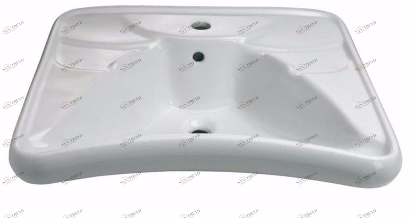 400 Подвесная раковина настенная овальная Saniline Classic белая