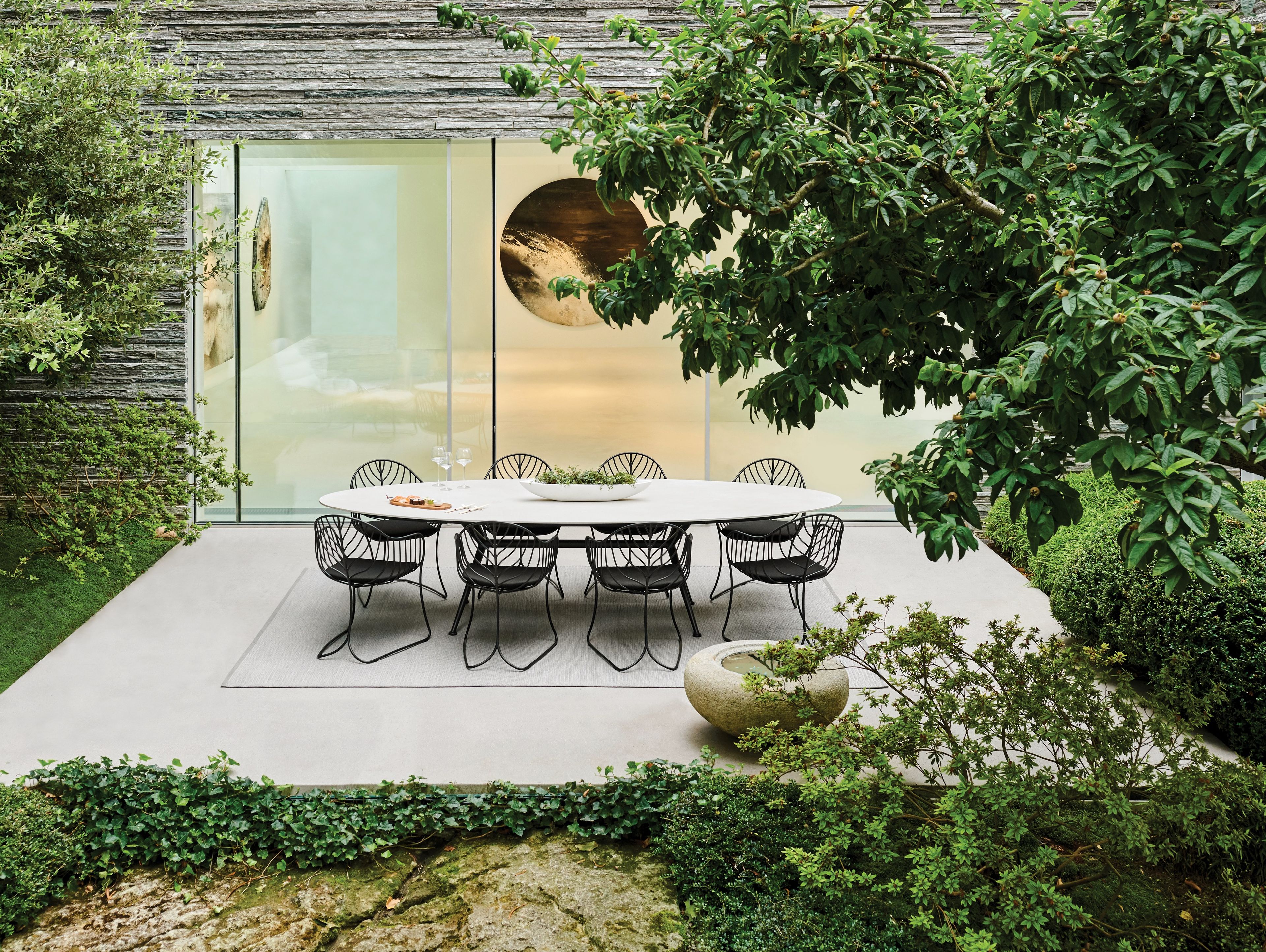 Садовый стул из нержавеющей стали с подлокотниками Royal Botania Folia ARCH-00028309 - Вид №4