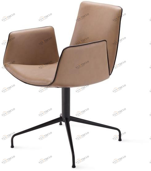 Freifrau 4-спицевое кожаное кресло с подлокотниками Amelie sun-id-1362720