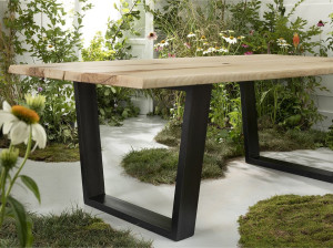 Прямоугольный обеденный стол из массива дерева