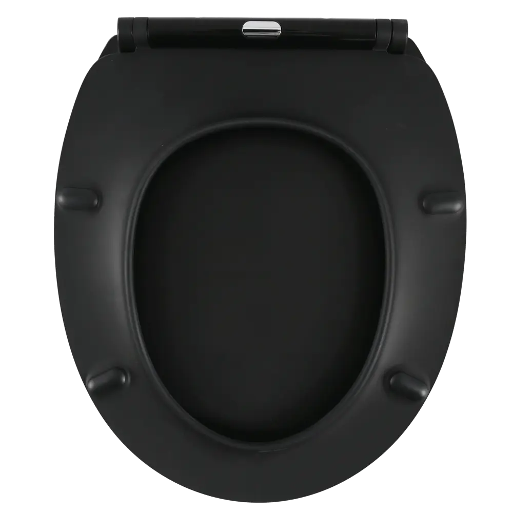 Сиденье для унитаза KONSENSA Силла с микролифтом цвет черный STLM-2146568 - Вид №4