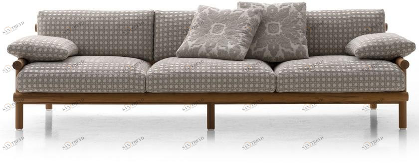 B&B Italia Outdoor Садовый диван из ткани Ayana sun-id-1353377