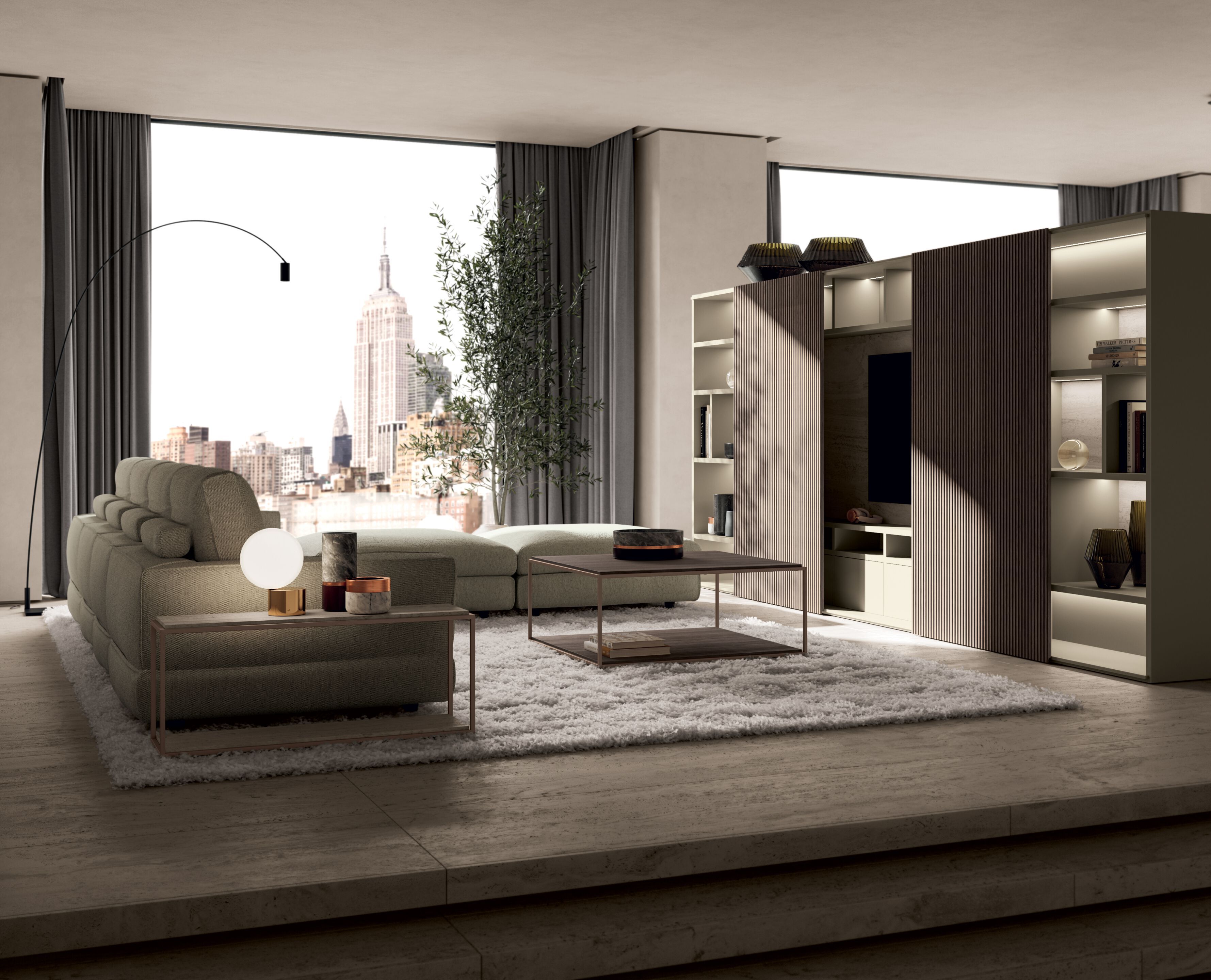 Угловой диван из ткани Kico Living Complements ARCH-00115212 - Вид №1