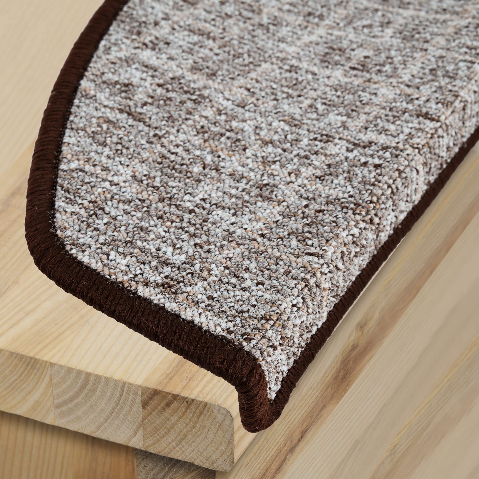 82375926 Коврик для ступеней «Belgra Step» 24x65 см полипропилен цвет коричневый Santreyd  - Вид №1