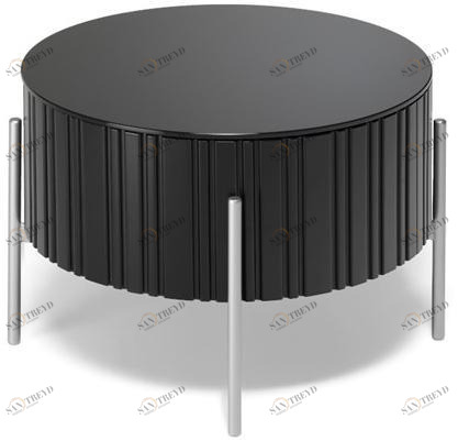 müller möbelfabrikation Низкий круглый металлический журнальный столик для гостиной Twist sun-id-1425804