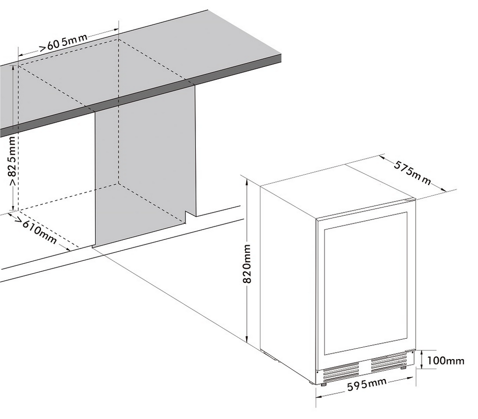 9049330 Винный шкаф Cellar Private CP051-TBH черный STDN-0001431 - Вид №17