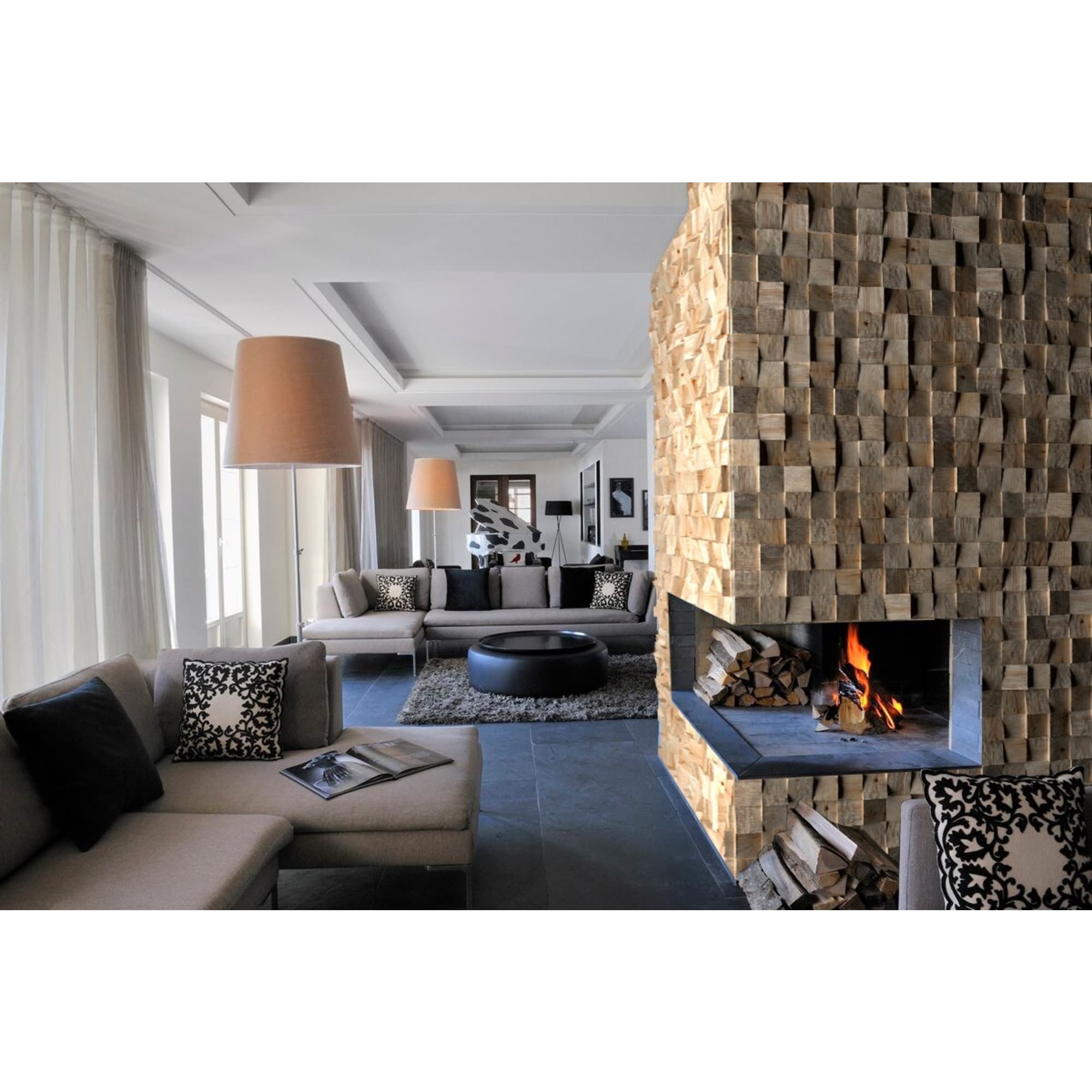 ARABESKO 3D-мозаика из березы колотая, 150 элементов для создания уникального интерьера 82305415 STLM-0024300 - Вид №11