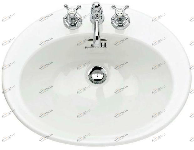 Встроенная раковина под столешницу овальная Gentry Home sun-id-1368781