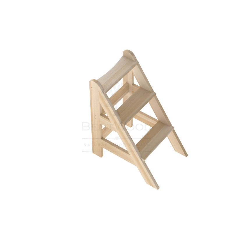 2050 Лесенка для купели 3 ступени из кедра Alyarus  - Вид №1