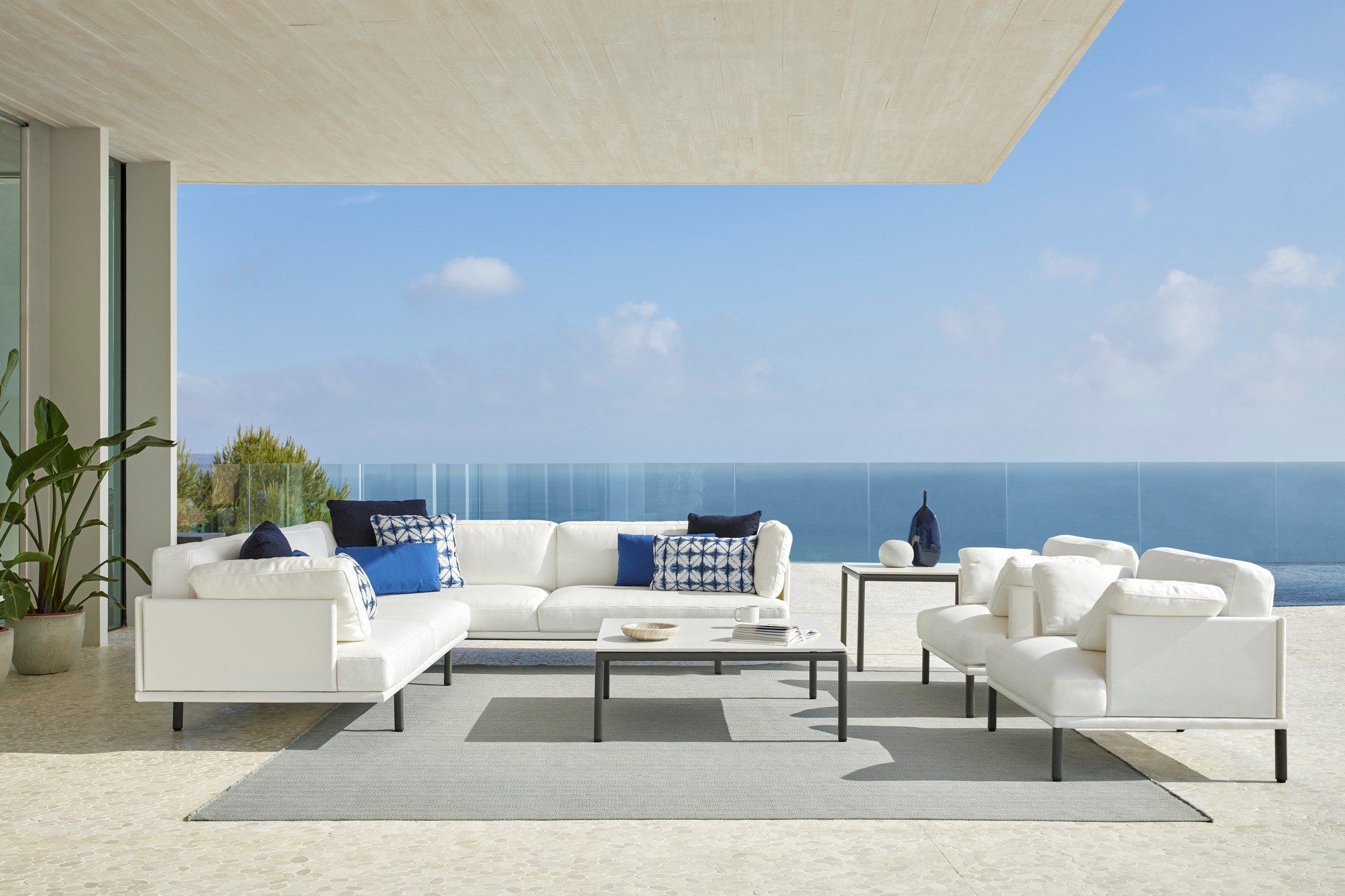 3-местный тканевый садовый диван POINT Long Island ARCH-00127256 - Вид №2