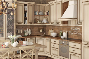 Фасады для кухни Патина Фрезеровка «Шеффилд» Кремовый №226 SIST3380-7507