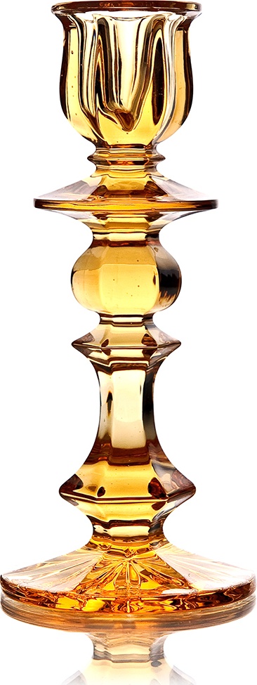 10635923 Гусевской Хрустальный Завод им. Мальцова Подсвечник "Тюльпан" Хрусталь 