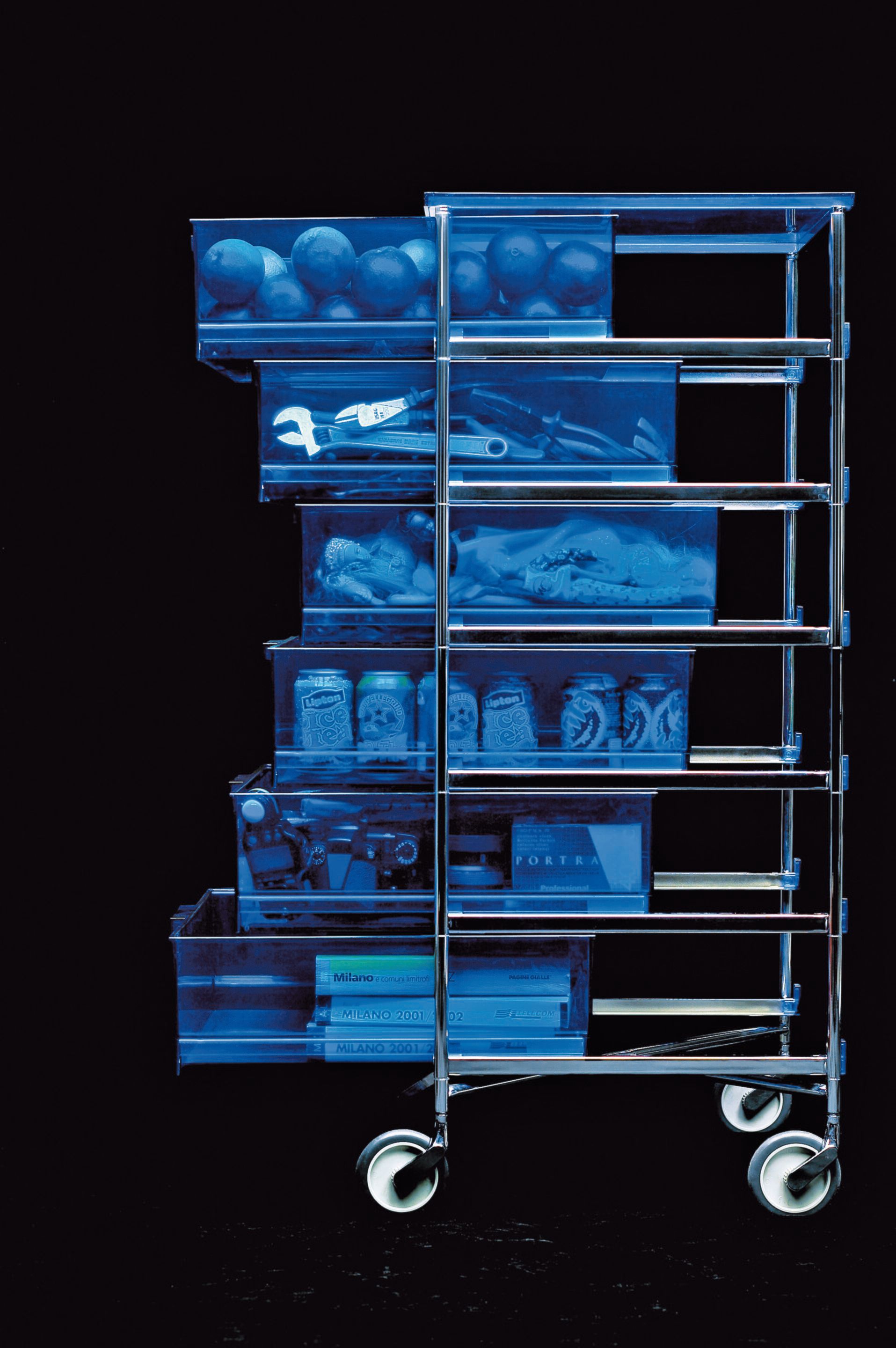 Офисный комод из ПММА с колесами Kartell MOBIL ARCH-00065007 - Вид №2