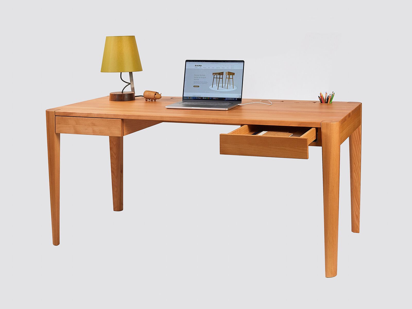 Деревянный стол с ящиками sixay furniture EVA Desk ARCH-00005417 - Вид №1