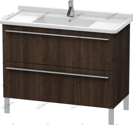 XL653705353 X-Large Тумбочка напольная Каштан темный, декор Duravit