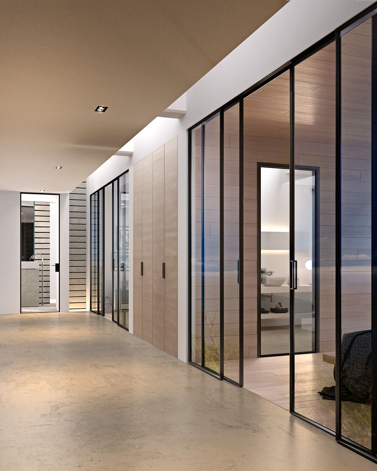 Раздвижные двери из стекла и алюминия GIDEA G-Like ARCH-00042864 - Вид №6