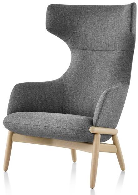 Herman Miller Кресло Bergere из ткани с высокой спинкой Reframe sun-id-1393034 - Вид №1