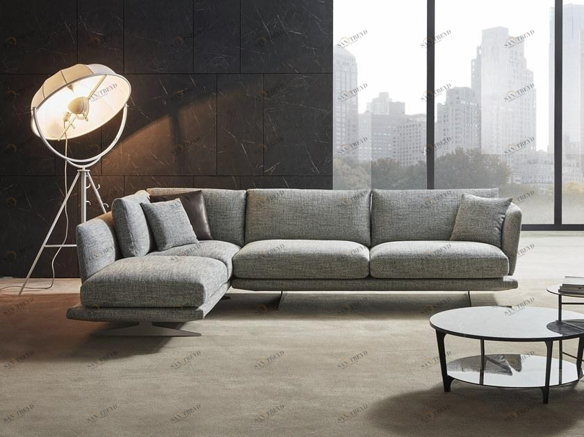 Marelli Угловой диван из ткани с шезлонгом Clipper sun-id-1418893