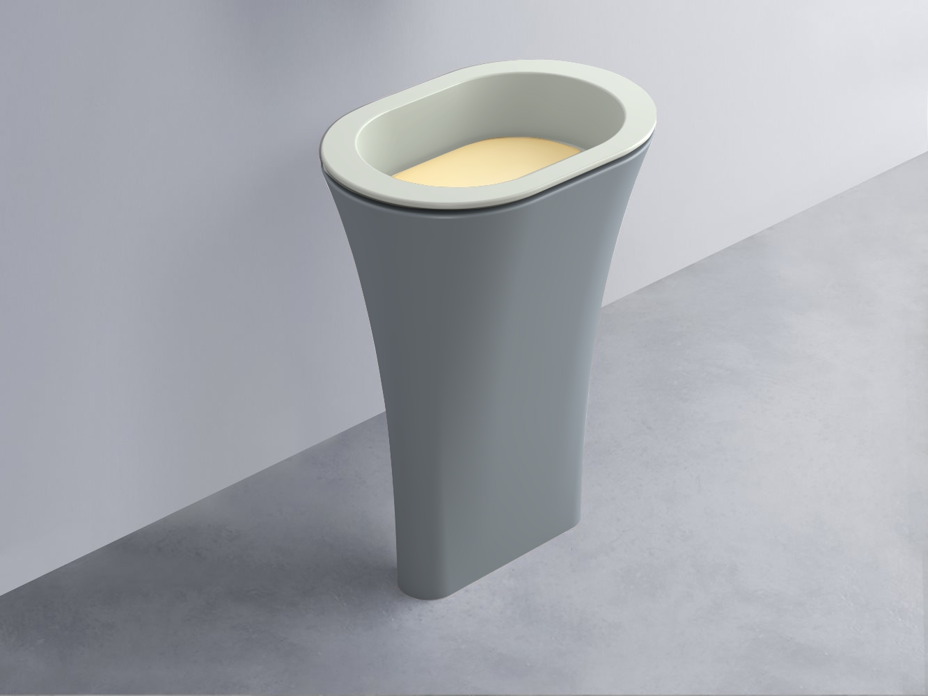 AMLA65-PM+AMPILO-CN+AMCOLO-BR Раковина Amedeo Ovale отдельностоящая cielo Enjoy + Amedeo Ceramica Cielo