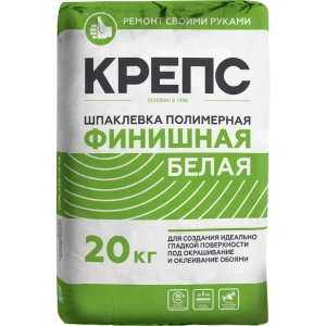 Шпаклёвка полимерная финишная Крепс 20 кг белый