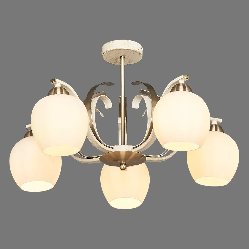 Люстра 5255-5 Porto 5хЕ14х40 Вт цвет бежевый LAMPLANDIA STLM-2099728 - Вид №2