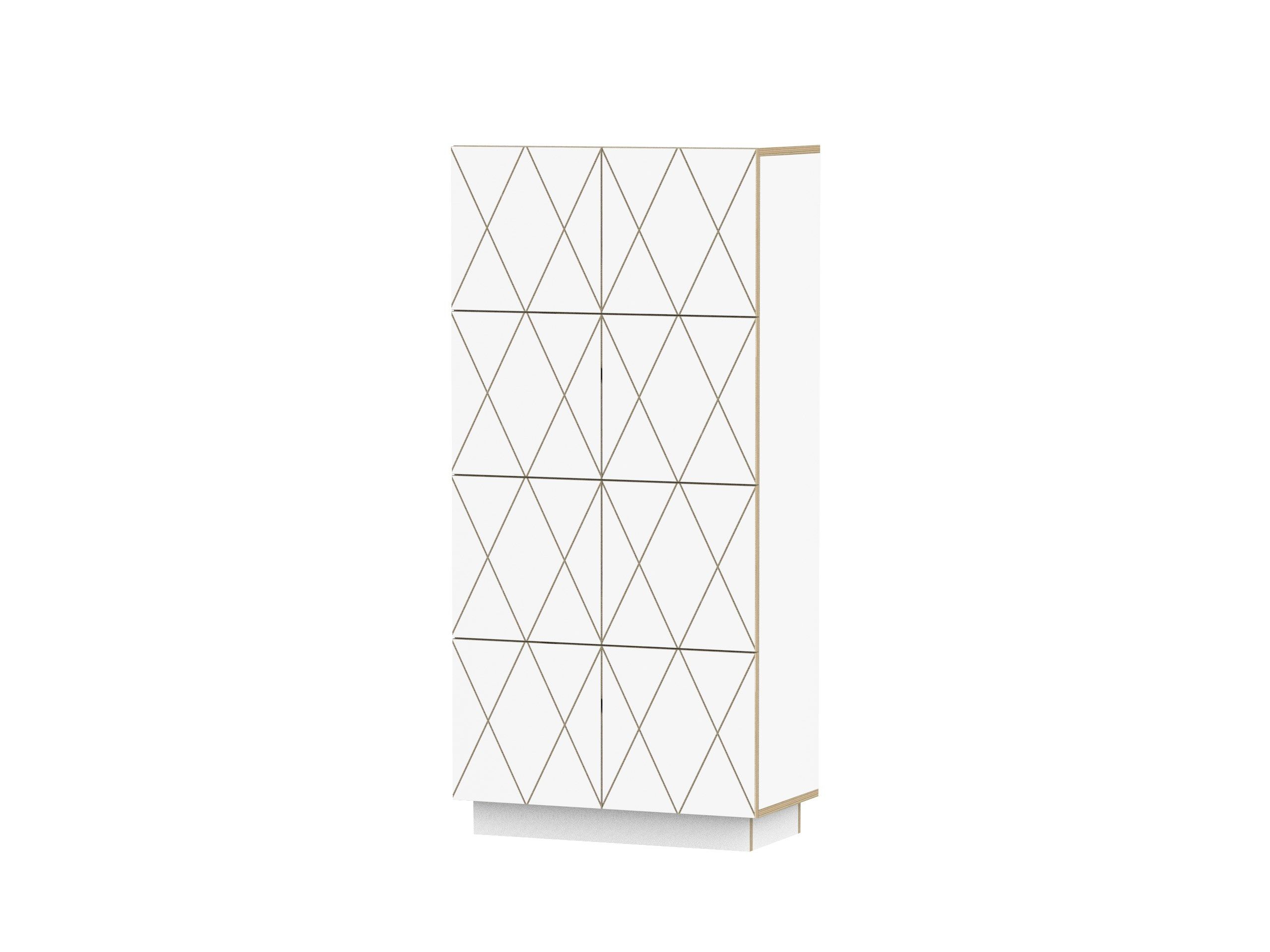 Березовый шкаф с распашными дверцами Radis Romb ARCH-00105873