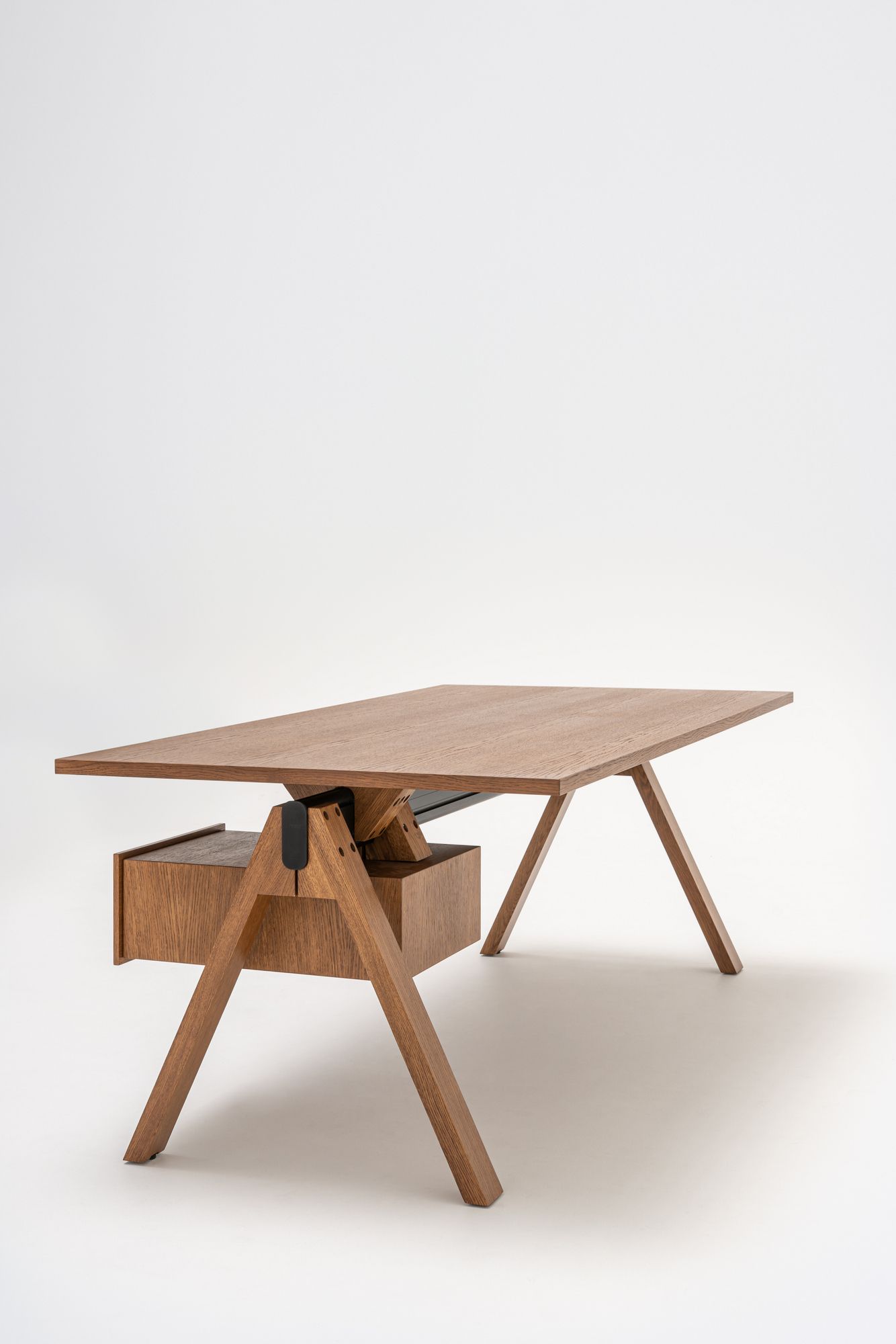 Деревянный секционный прямоугольный стол с ящиками MDD Viga ARCH-00112649