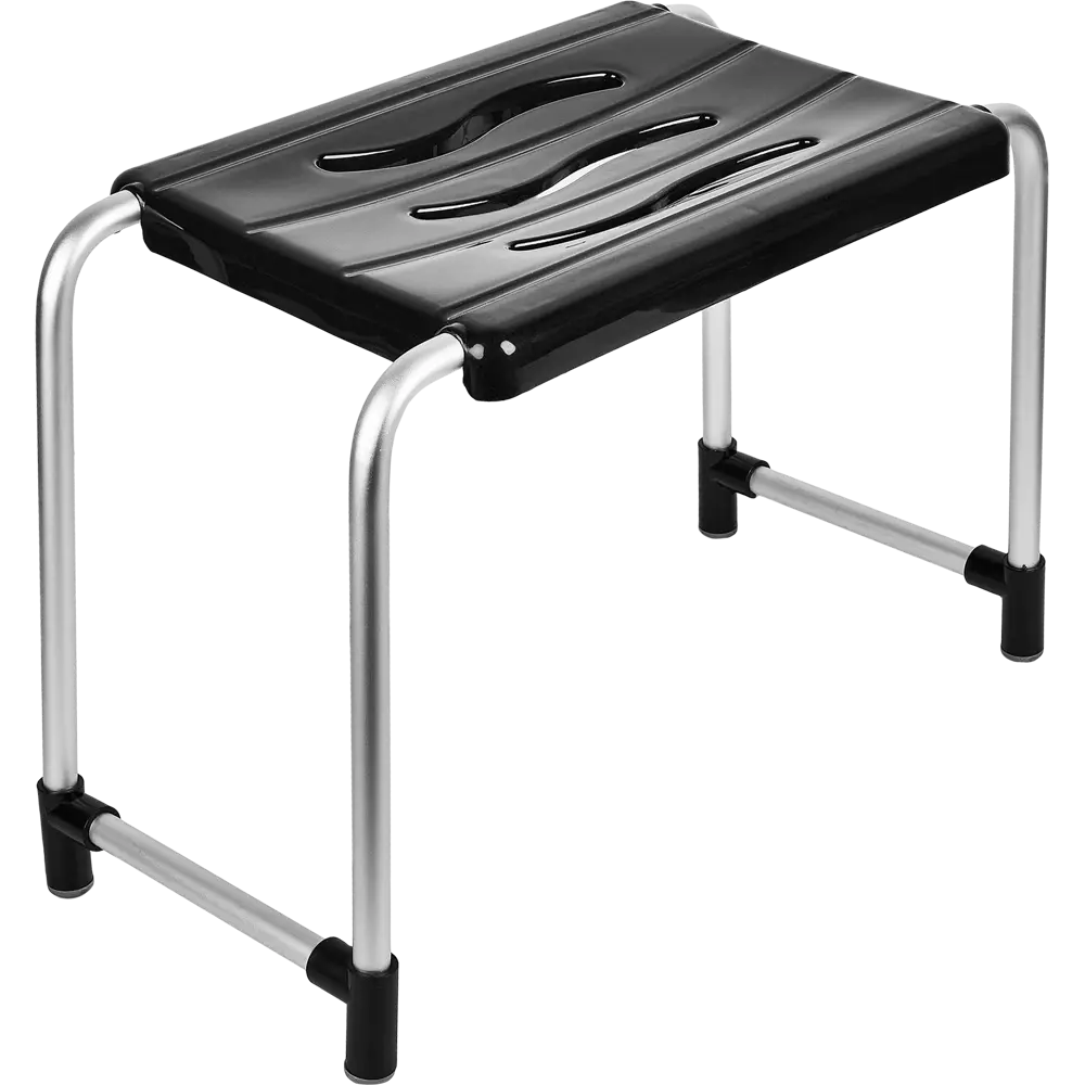 Стул для ванной Primanova 36x26 см цвет черный KV02 STLM-2153422 - Вид №2