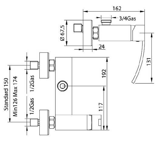 778920PNSF Смеситель Bandini Seta Santreyd - Вид №1