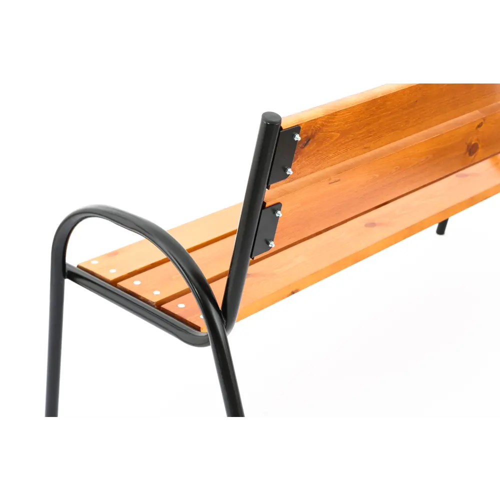 Скамья садовая Констанц 150x61x90 см дерево/металл коричневый Santreyd STLM-2184867 - Вид №2