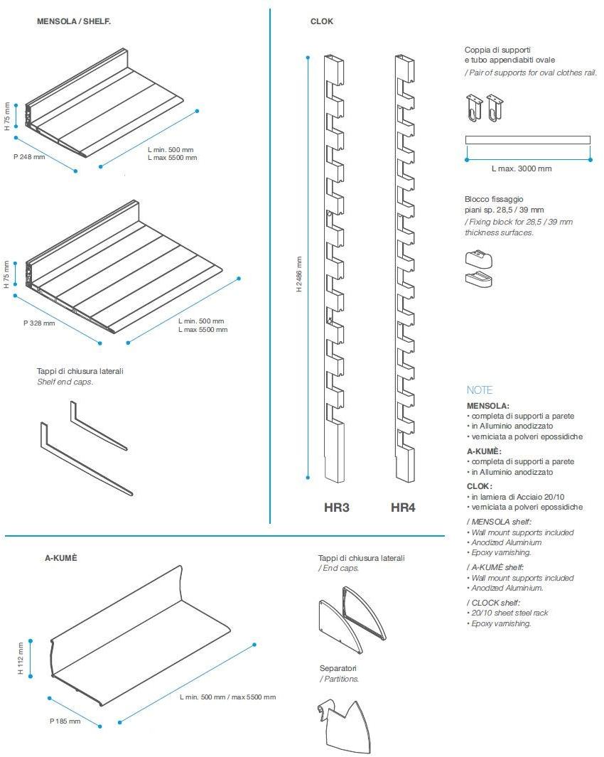 De Rosso Полка алюминиевая под покраску sun-id-1402875 - Вид №4