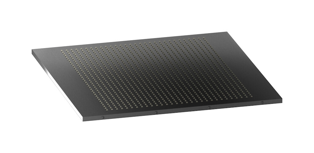 Полувстроенный душ под дождем WE ARE IB av620cs Brushed Black Chrome Aqua