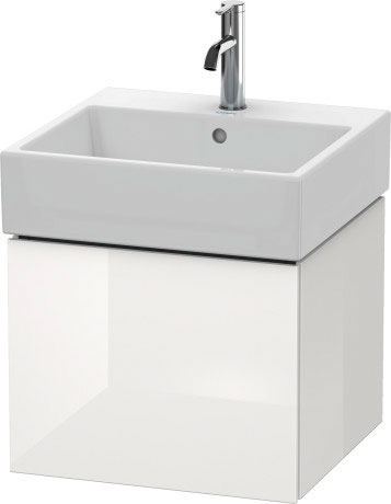 LC617401818 L-Cube Тумбочка подвесная Белый матовый, декор Duravit - Вид №2