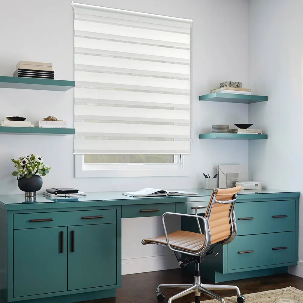 Рулонная штора день-ночь KREAFORTA Peterburg 100×160 см белая 89408614 STLM-1580319 - Вид №5