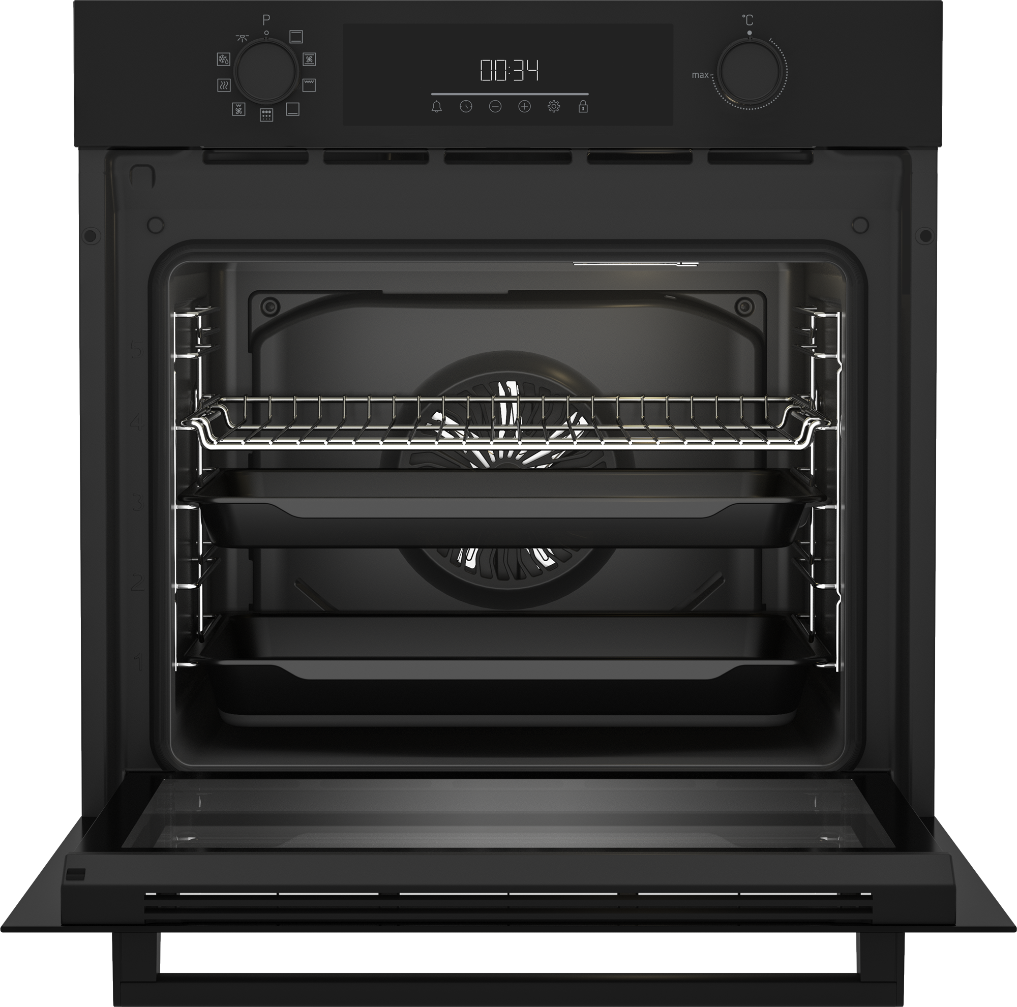 5460084 Электрический духовой шкаф Beko BBIM11301B черный STDN-0125236 - Вид №1