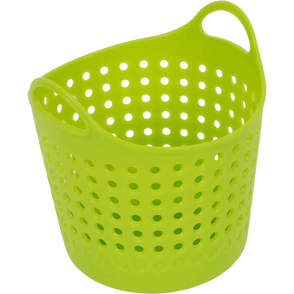 Корзинка для мелочей 11x10x8.5 см пластик цвет зеленый BEROSSI Soft STLM-2109231