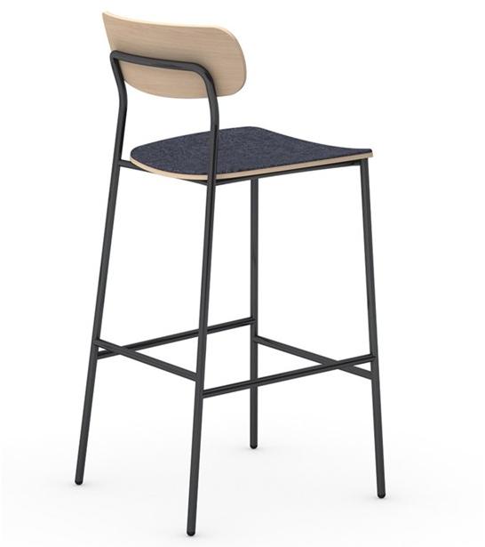 Vela Arredamenti Табурет из железа со спинкой Bistro Bistrò sun-id-1492637 - Вид №2